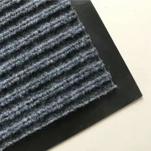 Custom Blank Sublimation Doormat Double Ribbed Striped Pvc Outdoor Floor Mat Entrance Non slip Door Mat