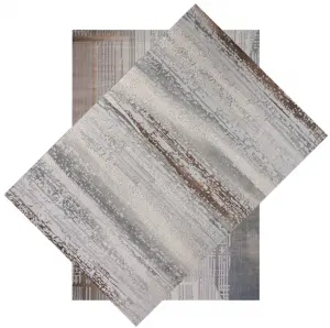Wilton Modern Striped Woven Carpets High Pile Machine Made Home Carpet
