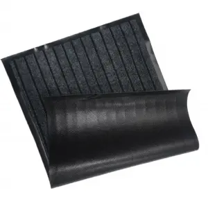 Hot Selling Anti-Slip Entrance Different Color Double Stripes Seven Stripes PVC Backing Door Hotel Floor Mat