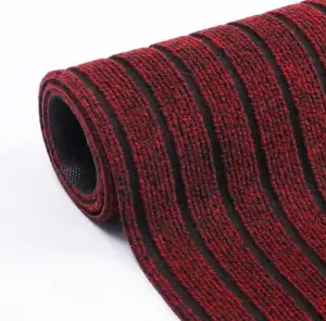 PVC carpet polyester mud scraping pad entrance door mat