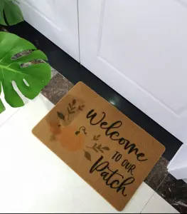 Home & Garden Home Textiles Carpets & Rugs Door Mats Custom Design Printed Door Mats PVC Backing Welcome Entrance Mat Plain Artificial Coir Fiber Coconut Coco Custom Welcome Mat