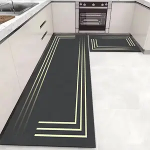modern simple style kitchen floor mats foot mats entrance door dirt-resistant non-slip mats 40x120cm Crystal Velvet