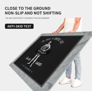 ALLEVI Entryways Rectangle Non Slip Doormat Coil Indoor Outdoor Kitchen Floor Rug Welcome Door Mat