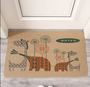 Wholesale Anti-skid Cotton Linen Door Mat Floor Polyester Door Mat Anti-fatigue Kitchen Mat