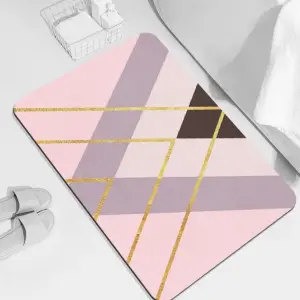 2025 Hot Sale Morandi Style Indoor Floor Mat Mud Scraping and Dedusting Doormat Dirt Resistant Water Absorbent mat