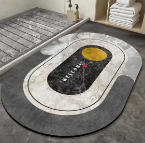 Super Absorbent Diatom Mud bath mat Soft Diatomite Bath Mat for Bathroom”HIGH QUALITY“ Carpet!