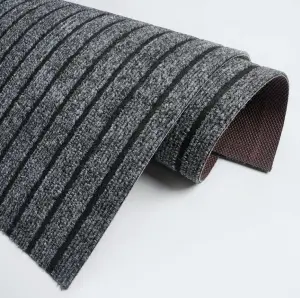 Hot Selling Modern Striped Design Polyester Door Mat Durable Easy Clean for Outdoor Home Use Woven Reasonably Priced
