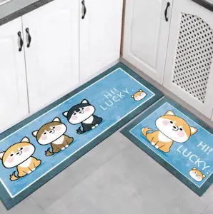 Crystal Velvet Home And Kitchen Floor Cushion Mats Long Strip For Floor Mat Carpet